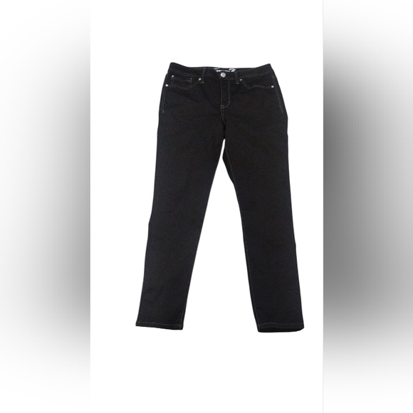 Seven7 Denim - 7 Seven Jeans Madison Skinny Gem Encrusted Black Jeans SZ 12